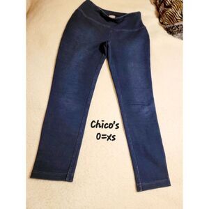 Chico's Womens Jeggings Size 0= Xsm Jeans  stretchy denim